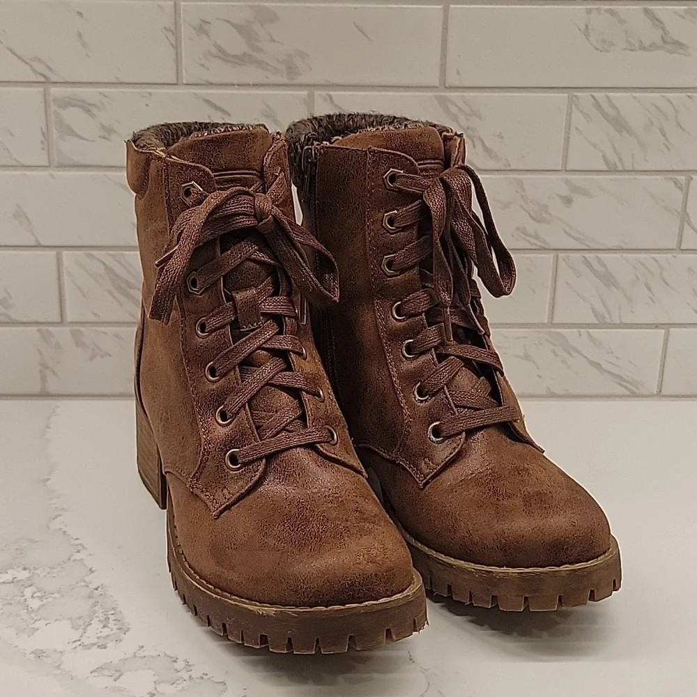 Softmoc Topanga Ankle Boots Brown Size EU 38 US 7 - Picture 6 of 11